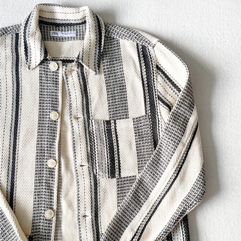 Zara Tweed Shirt Jacket